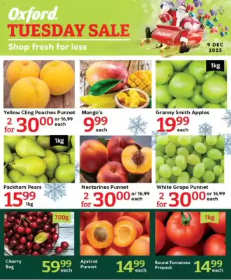 Oxford Freshmarket catalogue (valid until 9-12)