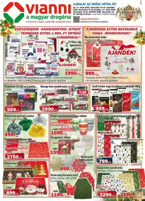 Vianni Drogéria akciós újság (érvényes eddig: 16-12)