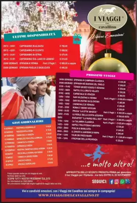 Volantino I Viaggi del Cavallino (valido fino al 20-12)
