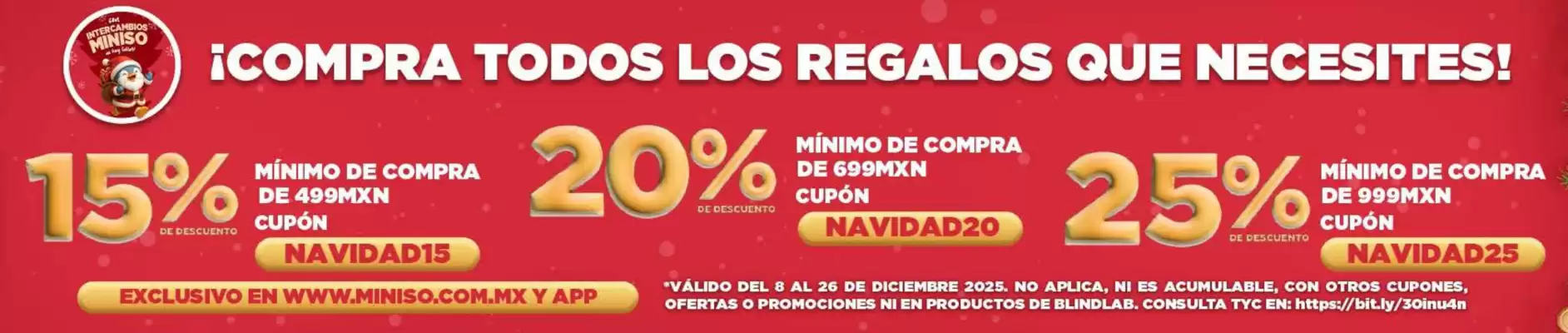 Catálogo Miniso (válido hasta 26-12)
