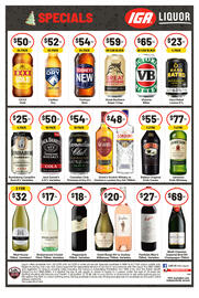 IGA Liquor catalogue week 50 Page 1