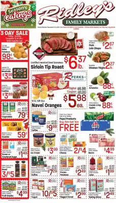 Ridley's Family Markets weekly ad (valid until 15-12)