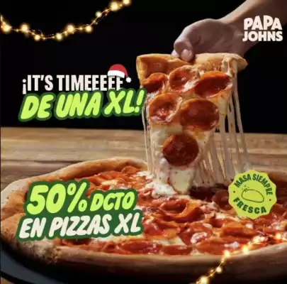 Catálogo Papa John's (válido hasta 25-12)
