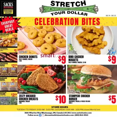 Sacks Food Co. flyer (valid until 23-12)