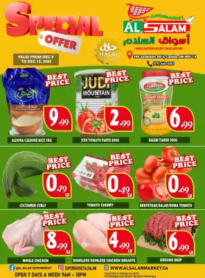 Al-Salam Supermarket flyer (valid until 23-12)