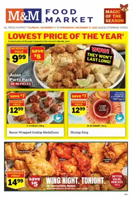 M & M Food Market flyer (valid until 18-12)