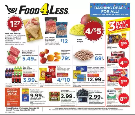Food 4 Less weekly ad (valid until 16-12)