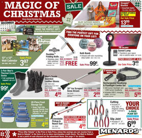 Menards weekly ad Page 1