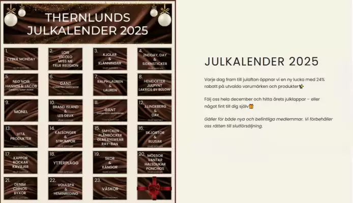 Thernlunds reklamblad (giltig till och med 31-12)