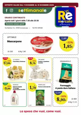 Volantino Re Mercato Lucrezia (valido fino al 15-12)