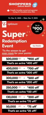 Shoppers Drug Mart flyer (valid until 18-12)