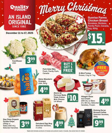 Quality Foods flyer week 50 Page 1