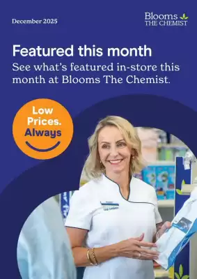 Blooms The Chemist catalogue (valid until 31-12)