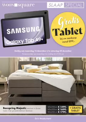 Woonsquare Slaapfolder (geldig t/m 20-12)