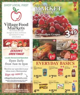 Village Food Markets flyer (valid until 17-12)