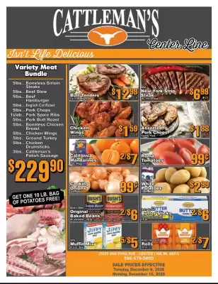 Cattleman's weekly ad (valid until 15-12)