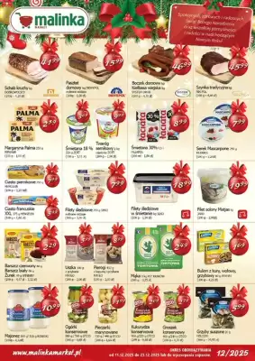 Malinka Market gazetka (wa偶no艣膰 do 23-12)