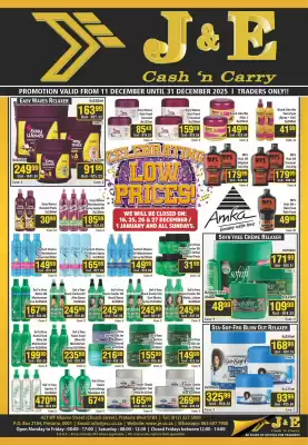 J&E Cash and Carry catalogue (valid until 31-12)