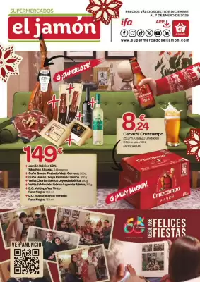 Folleto Supermercados El Jamón (válido hasta el 7-01)