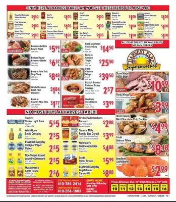 Harvest Fare Supermarket weekly ad (valid until 16-12)