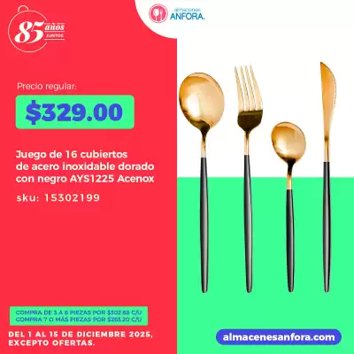 Catálogo Almacenes Anfora (válido hasta 15-12)