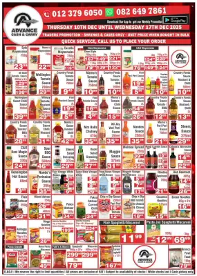 Advance Cash n Carry catalogue (valid until 17-12)