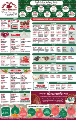 Shady Maple Farm Market weekly ad (valid until 16-12)