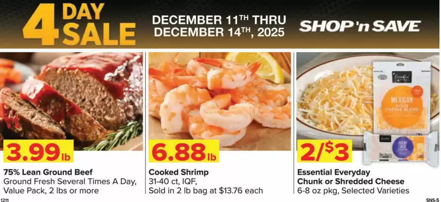Shop 'n Save weekly ad (valid until 14-12)