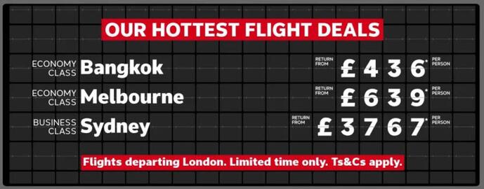 Flight Centre leaflet Page 1