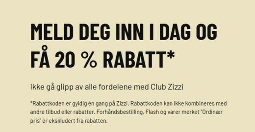 Zizzi reklamblad Sida 1