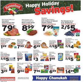 Hannaford flyer week 51 Page 1