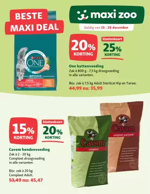 Maxi Zoo folder (geldig t/m 28-12)