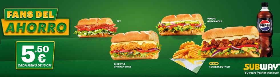 Folleto Subway Página 1