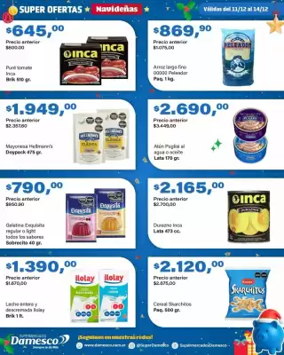 Catálogo Supermercados Damesco (válido hasta 14-12)