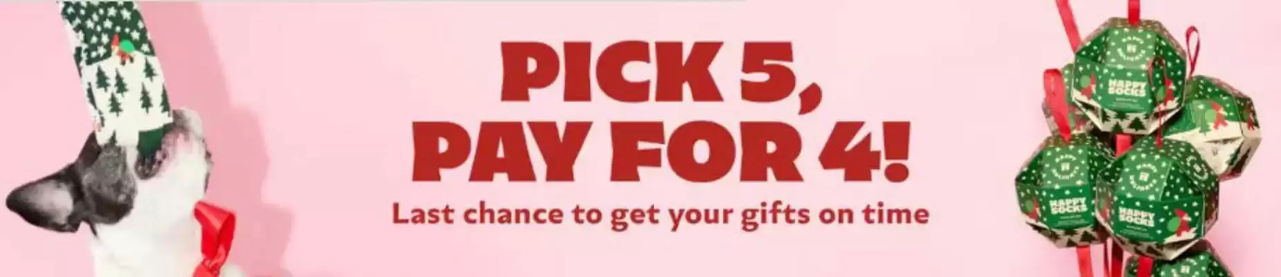 Happy Socks leaflet (valid until 14-12)