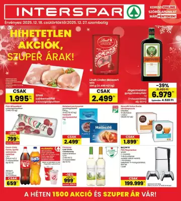 Interspar akciós újság (érvényes eddig: 27-12)