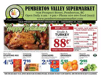 Pemberton Valley Supermarket flyer Page 1