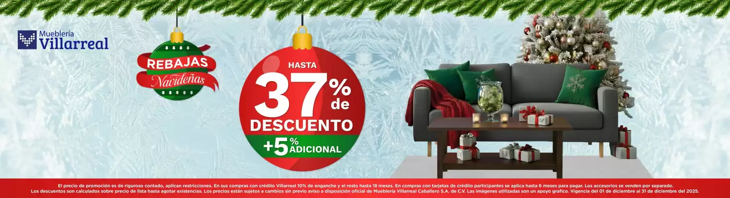 Catálogo Mueblería Villarreal (válido hasta 31-12)