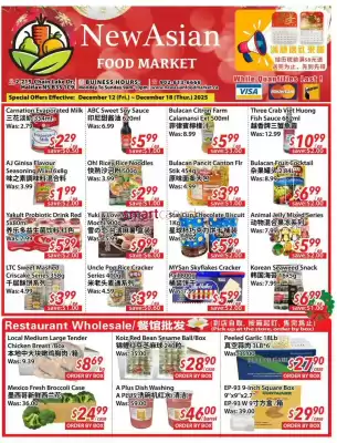 New Asian Food Market flyer (valid until 18-12)