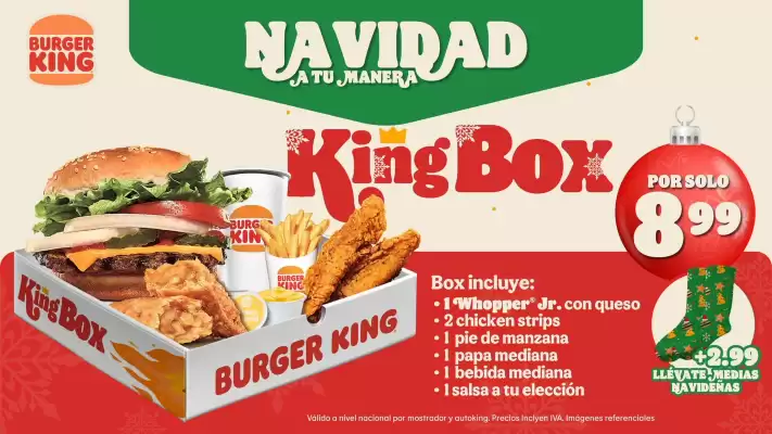 Catálogo Burger King (válido hasta 31-12)