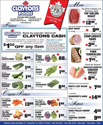 Claytons Heritage Market flyer (valid until 18-12)