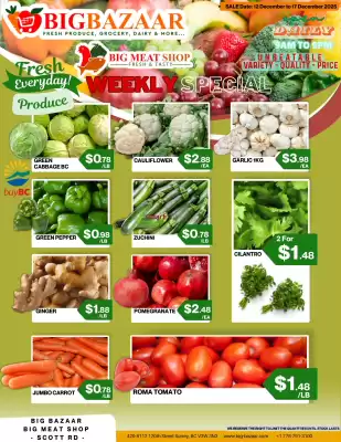 Big Bazaar Canada flyer (valid until 17-12)