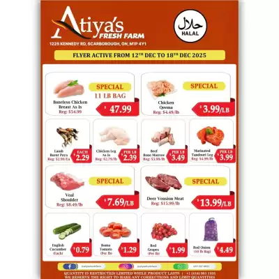 Atiya's Fresh Farm flyer (valid until 18-12)