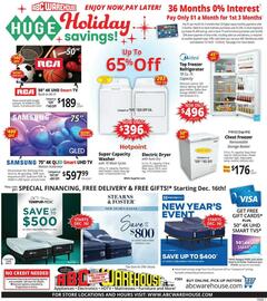 ABC Warehouse weekly ad week 51 Page 1
