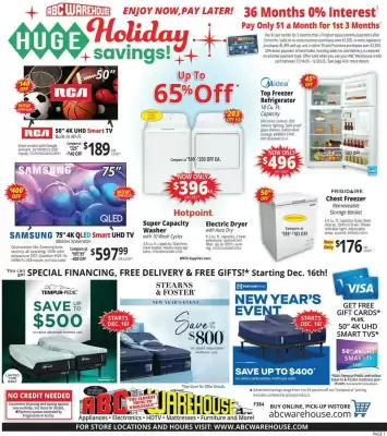 ABC Warehouse weekly ad (valid until 20-12)