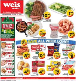 Weis Markets weekly ad week 50 Page 1