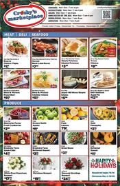 Crosby's Marketplace weekly ad Page 1