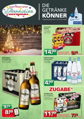 Getränkeparadies Gefromm Prospekt (gültig bis 20-12)