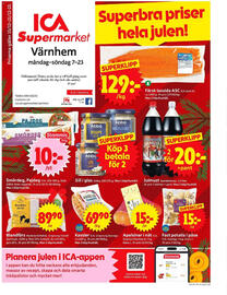 ICA Supermarket reklamblad vecka 51 Sida 1