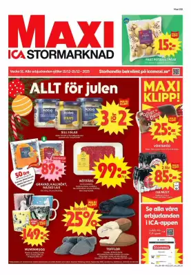 ICA Maxi reklamblad (giltig till och med 21-12)